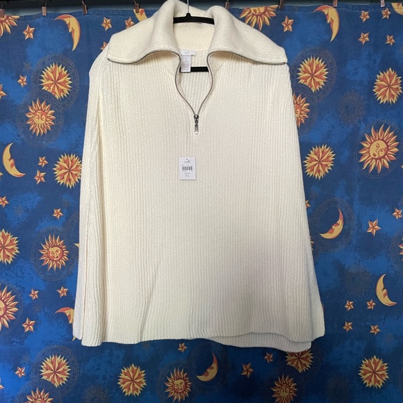 J Jill cream poncho S-L NWT - Picture 11 of 11